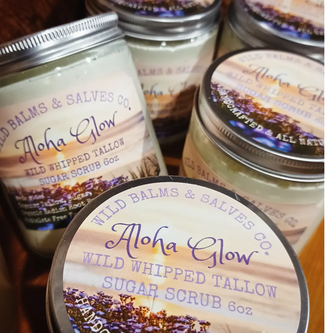 Wild Whipped Tallow Sugar Scrub "Aloha Glow"