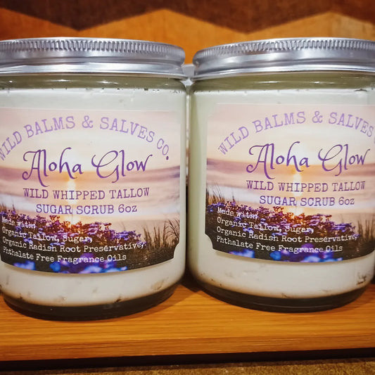 Wild Whipped Tallow Sugar Scrub "Aloha Glow"