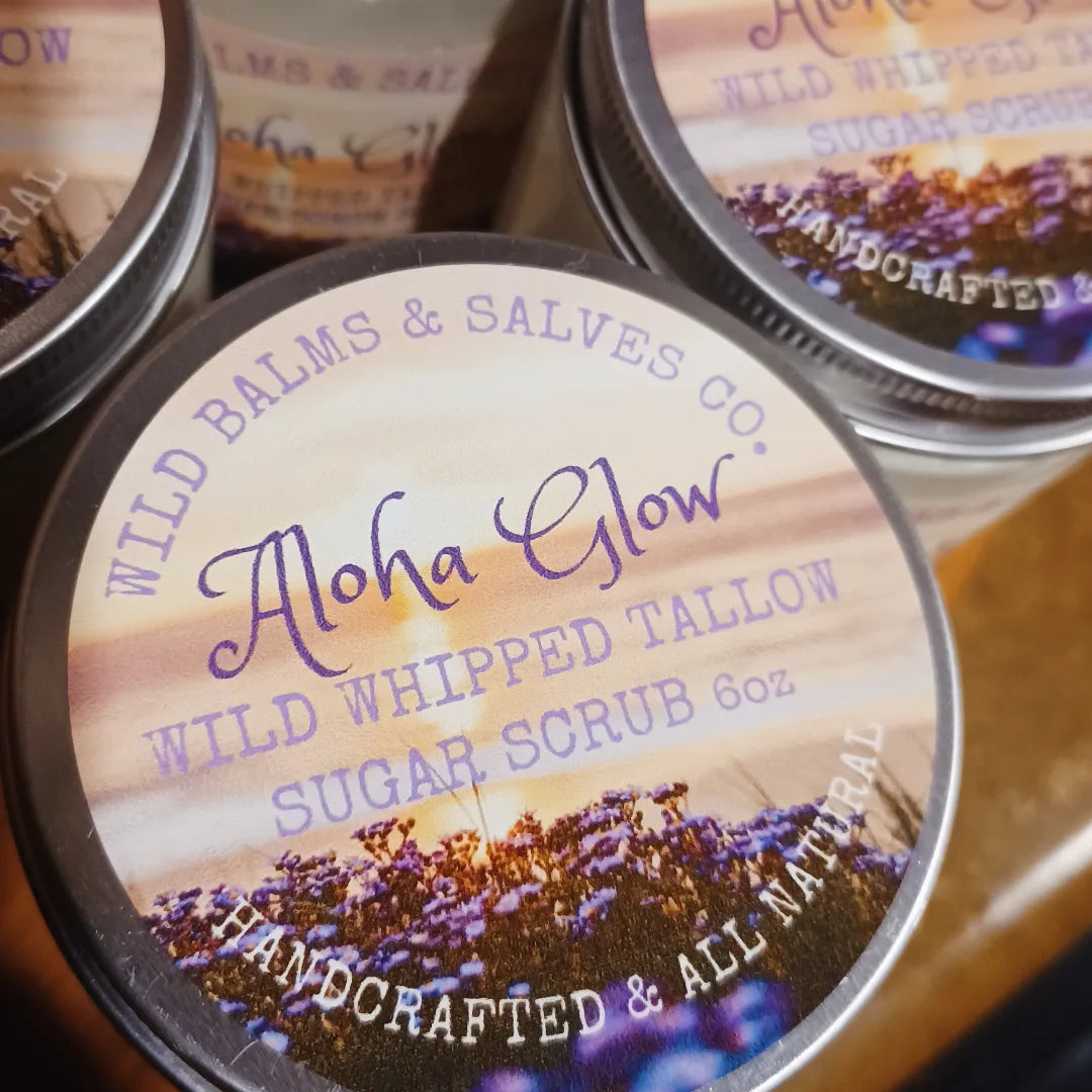 Wild Whipped Tallow Sugar Scrub "Aloha Glow"