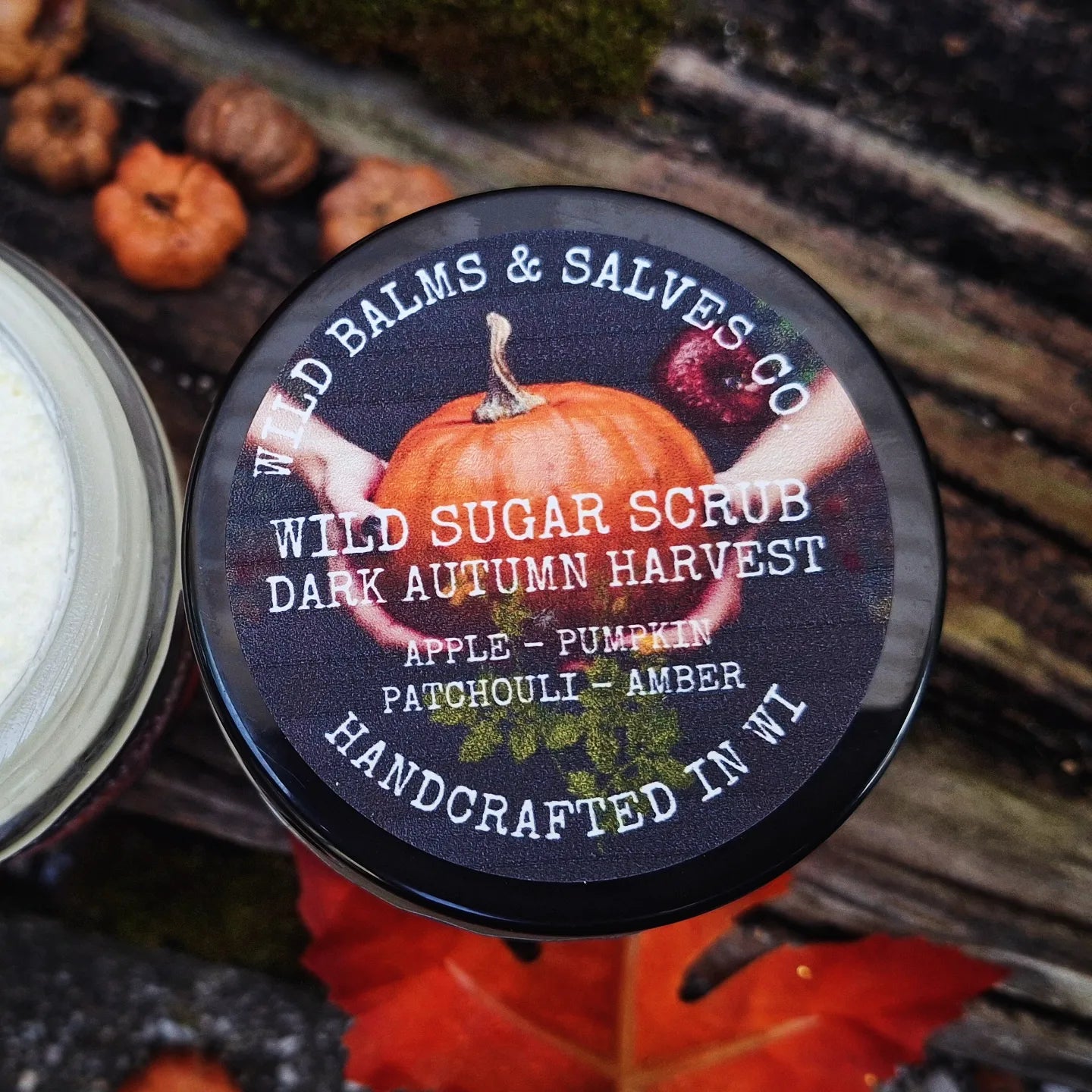 Wild Whipped Tallow Sugar Scrub - Dark Autumn Harvest