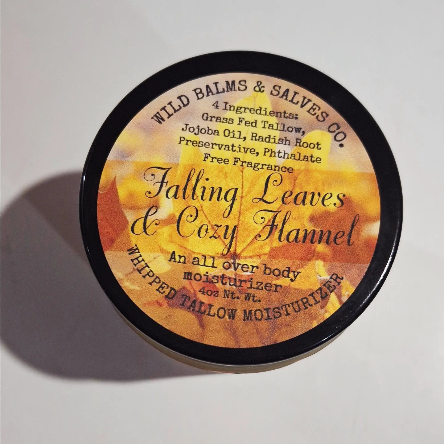 Wild Whipped Tallow Balm- Falling Leaves & Cozy Flannel