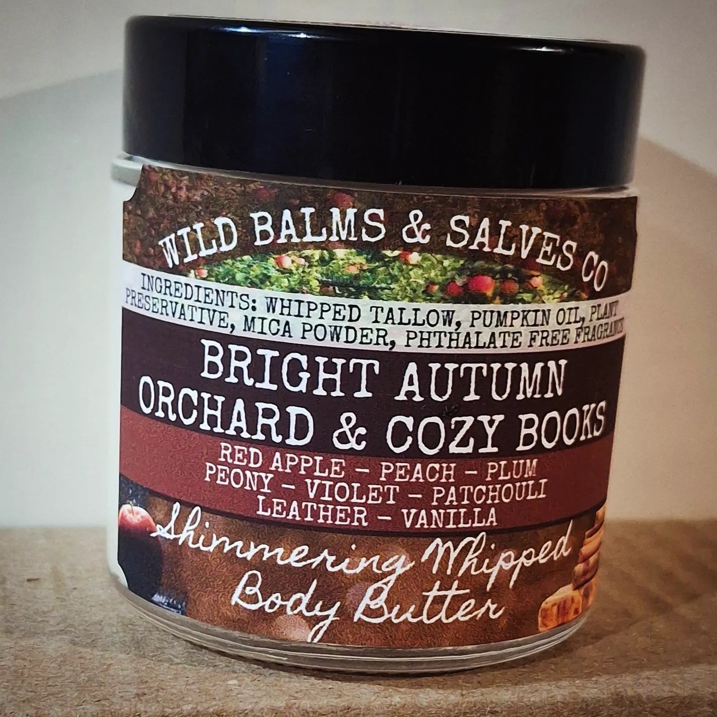 Wild SHIMMERING Whipped Body Butter- Bright Autumn Orchard & Cozy Books