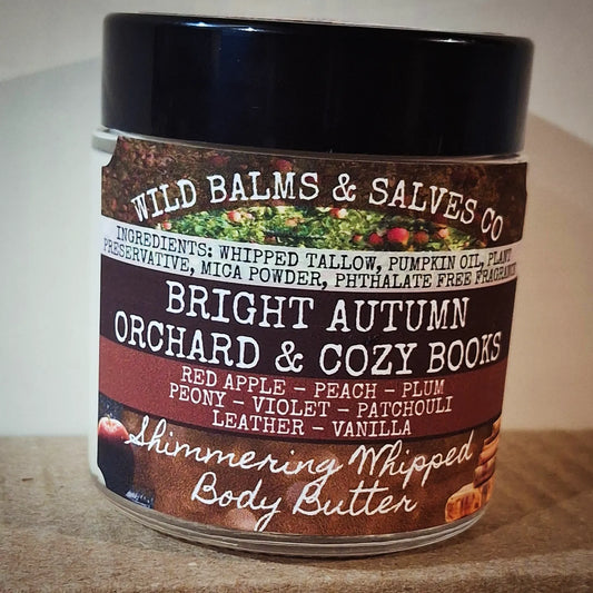 Wild SHIMMERING Whipped Body Butter- Bright Autumn Orchard & Cozy Books