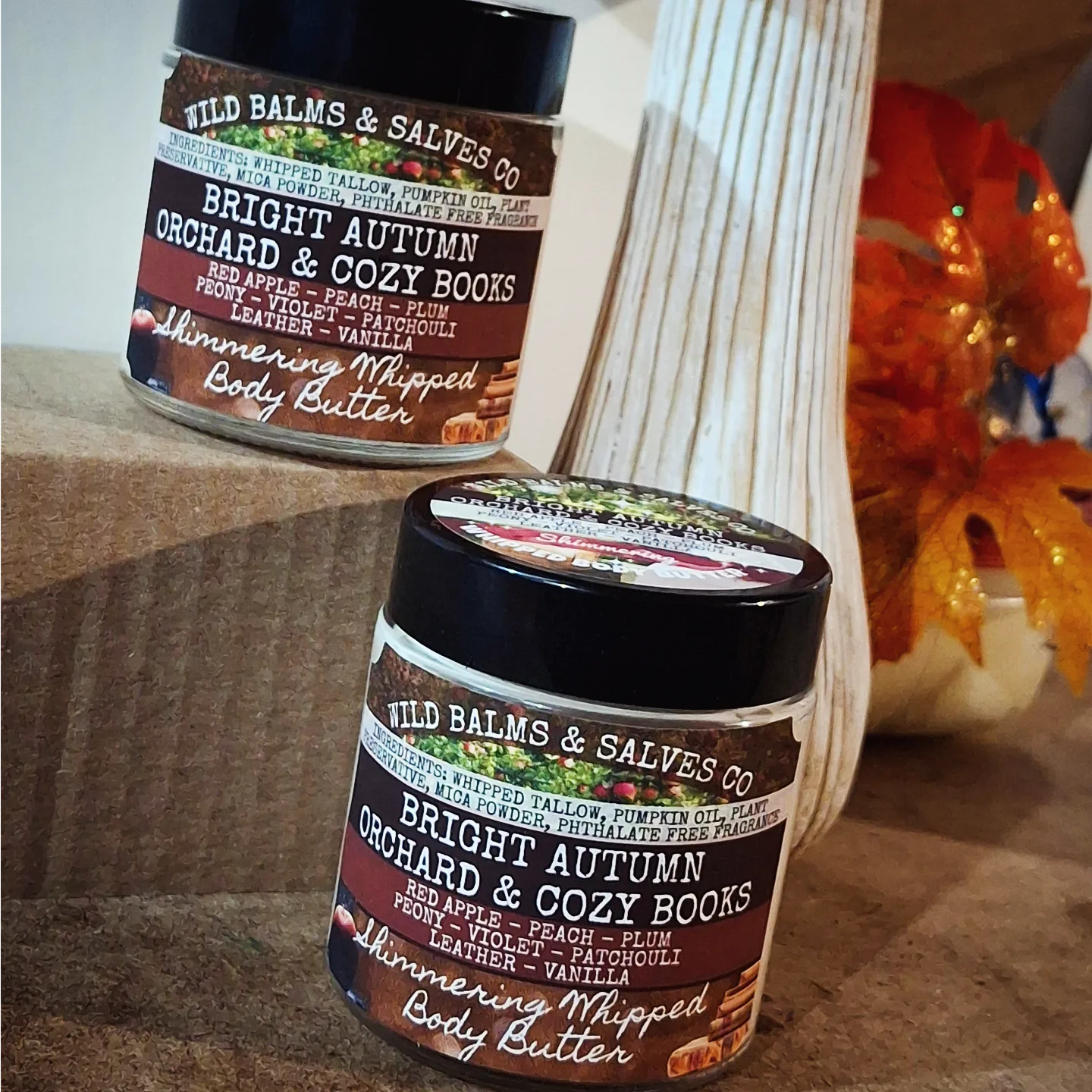 Wild SHIMMERING Whipped Body Butter- Bright Autumn Orchard & Cozy Books