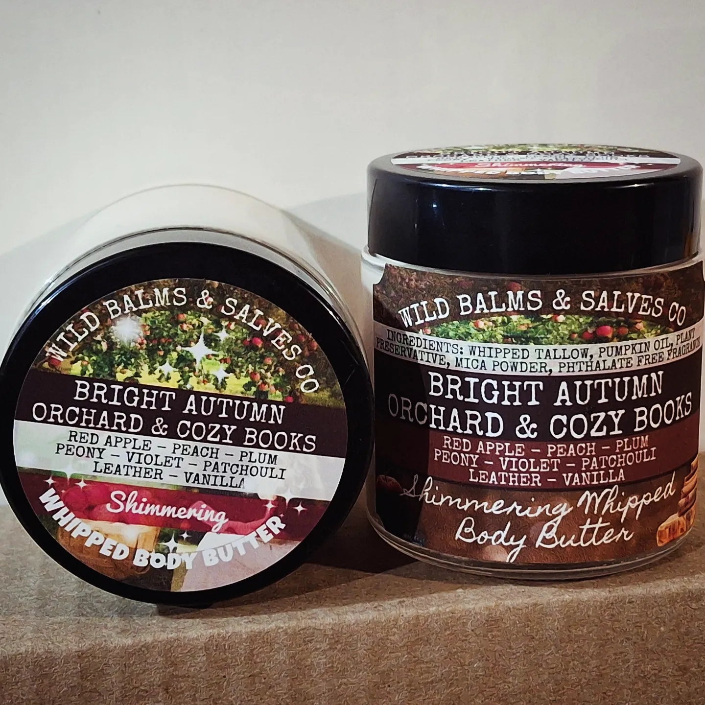 Wild SHIMMERING Whipped Body Butter- Bright Autumn Orchard & Cozy Books